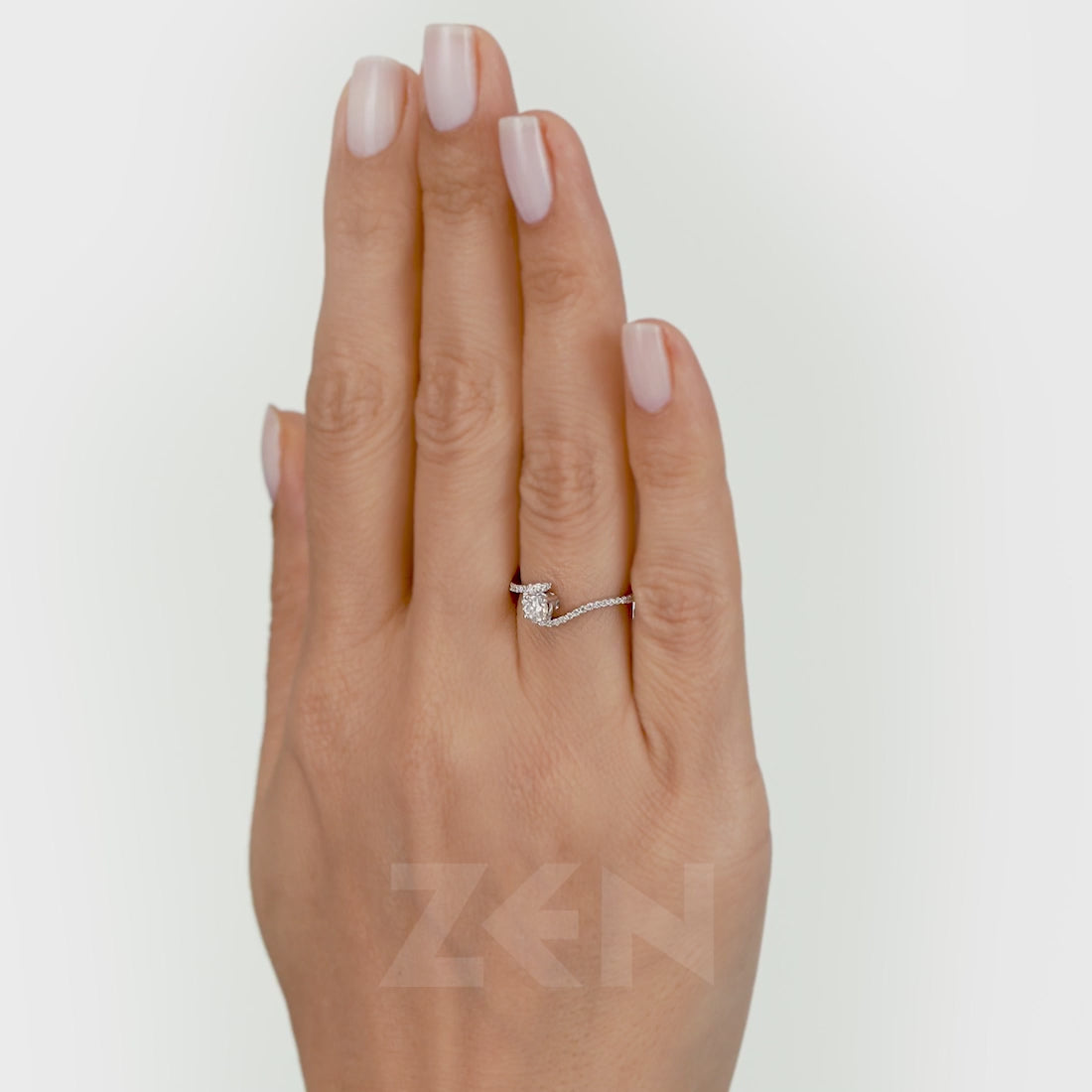 0.33 ct. Modern Diamond Engagement Ring