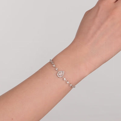 0.14 ct. Baguette Diamantarmband
