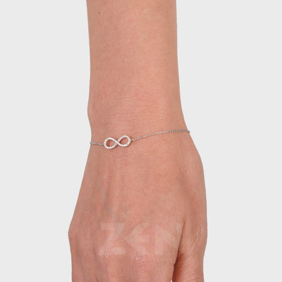 0.19 ct. Unendlichkeit Diamantarmband