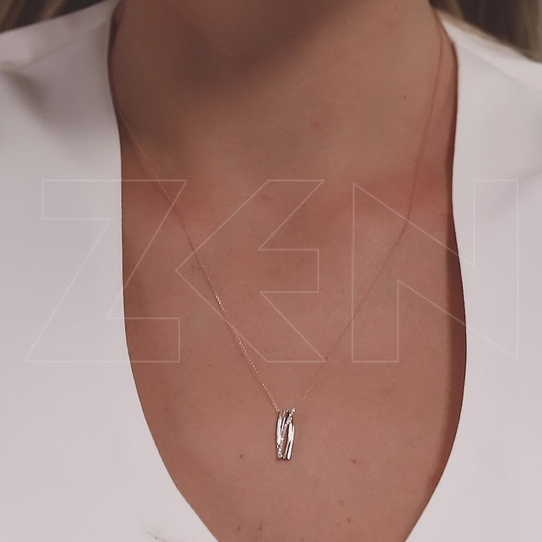 0.04 ct. Design Diamond Necklace