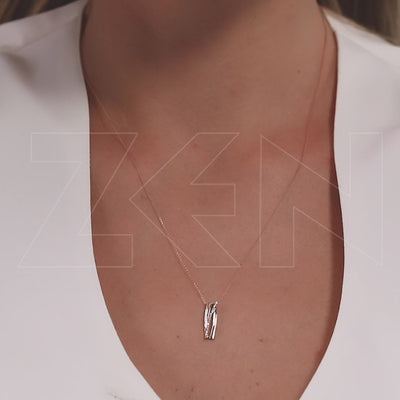0.04 ct. Design Diamond Necklace