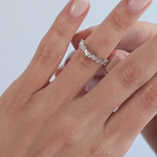 0.60 ct. Baguette Diamantring