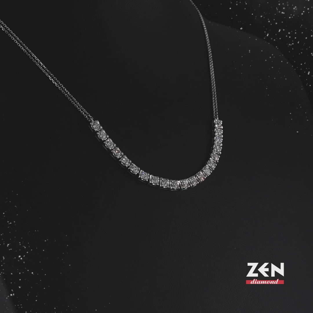 1.54 ct. Tennis Diamond Necklace