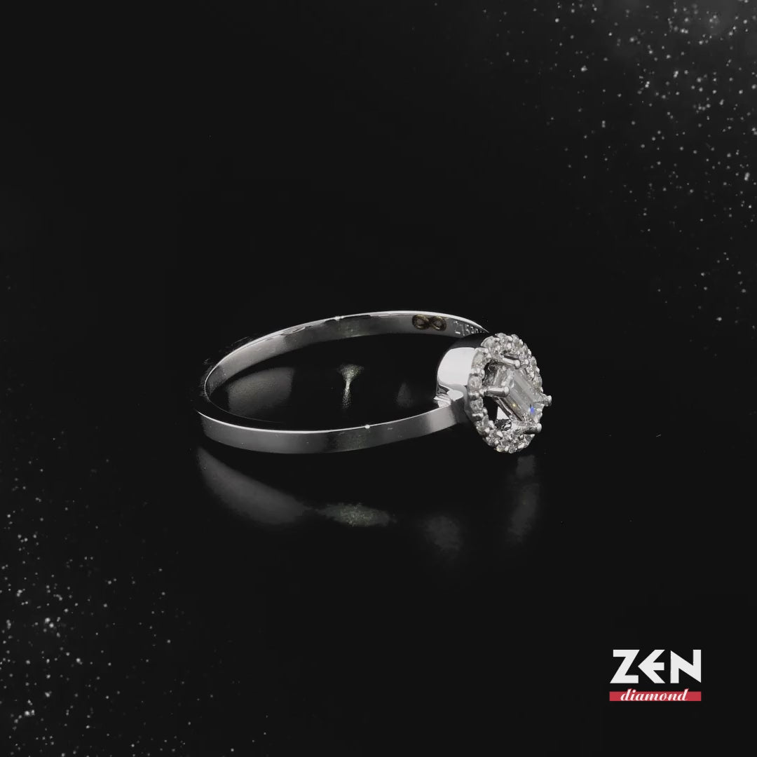 0.16 ct. Baguette Diamond Ring