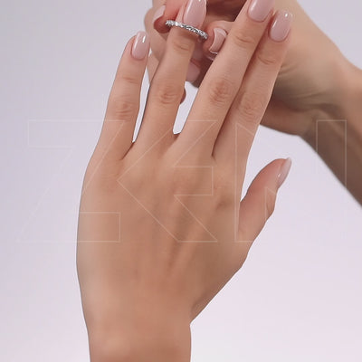 1.50 ct. Memoire Diamantring