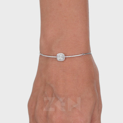 0.50 ct. Baguette Diamantarmband