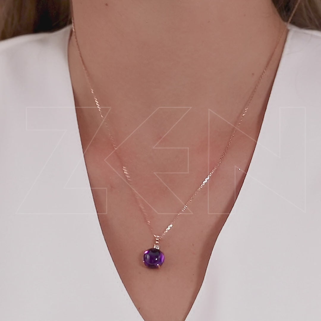 3.77 ct. Amethyst Necklace