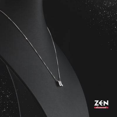 0.52 ct. Saphir Halskette