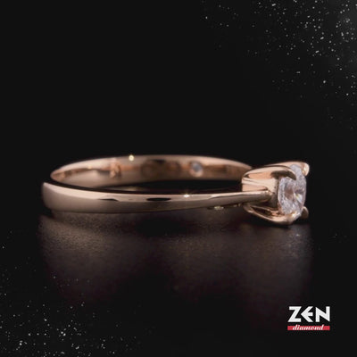 0.19 ct. Solitär Diamant Verlobungsring