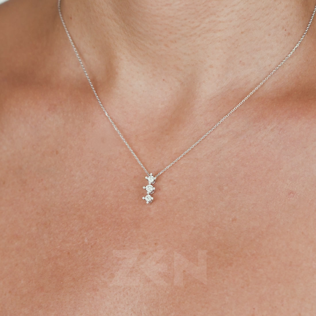 0.37 ct. Tria Diamond Necklace
