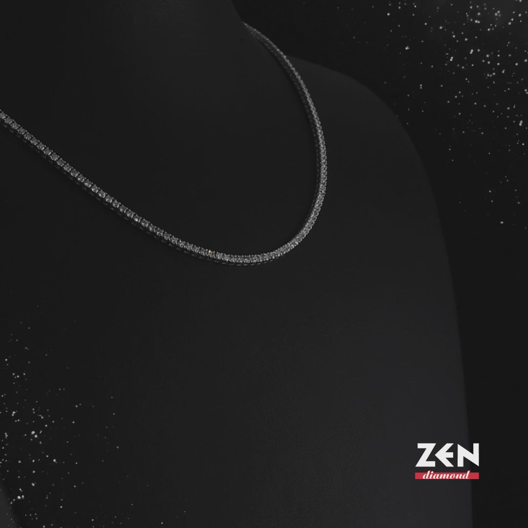 5.10 ct. Tennis Diamant Halskette