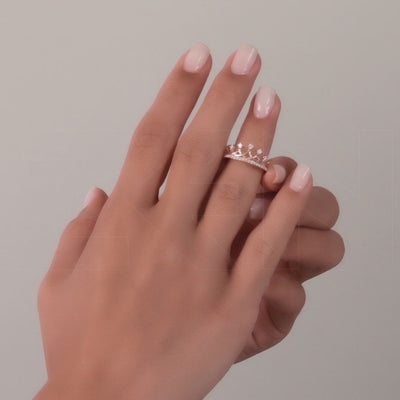 0.33 ct. Krone Diamantring