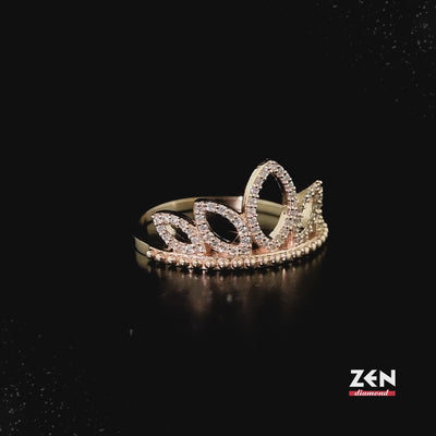 0.21 ct. Krone Diamantring