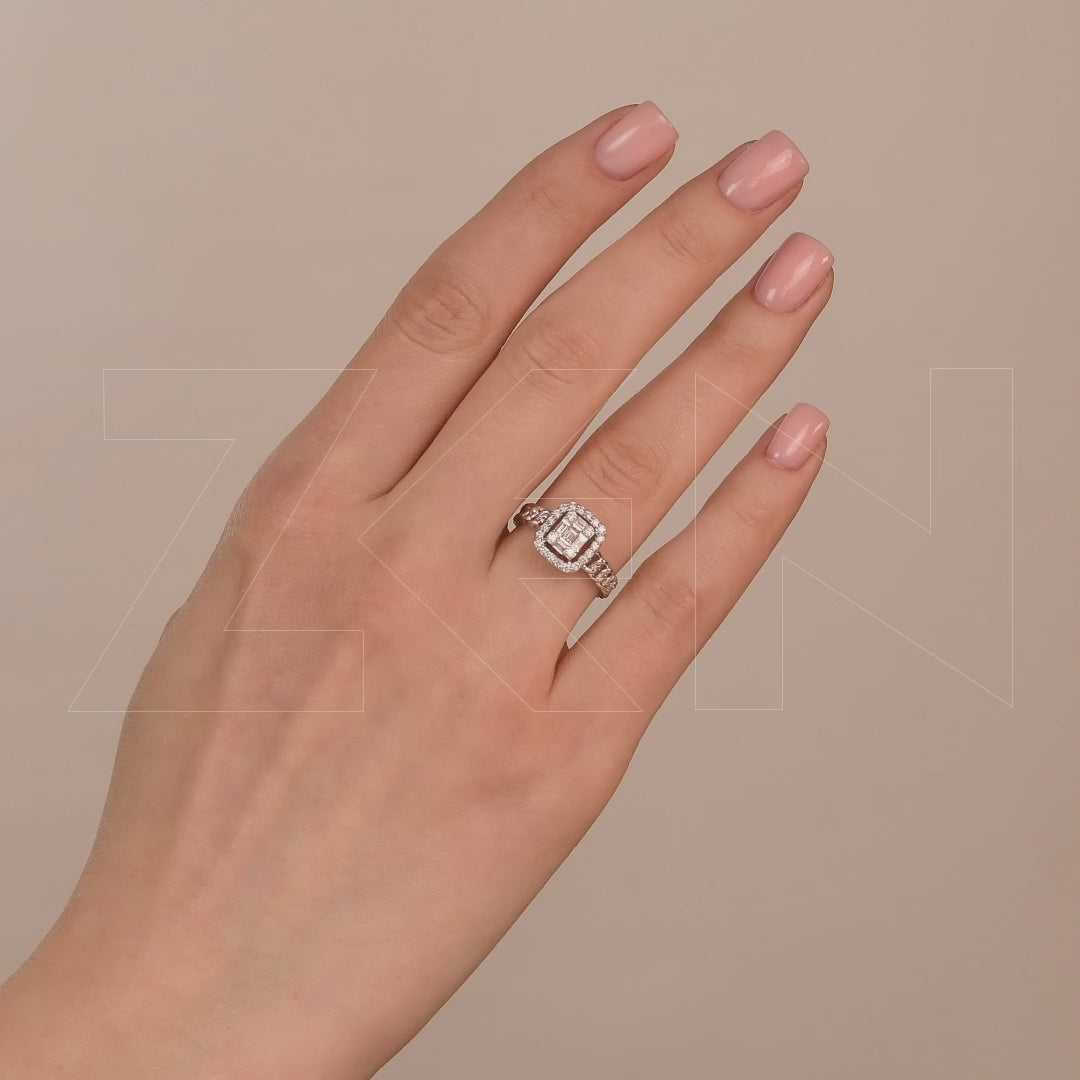 0.47 ct. Baguette Diamond Ring