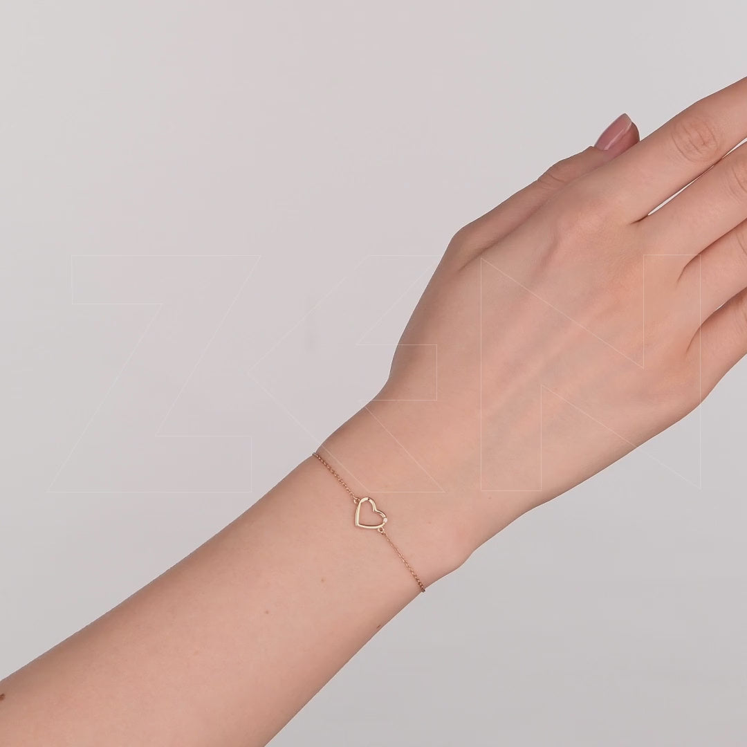 0.01 ct. Herz Diamantarmband