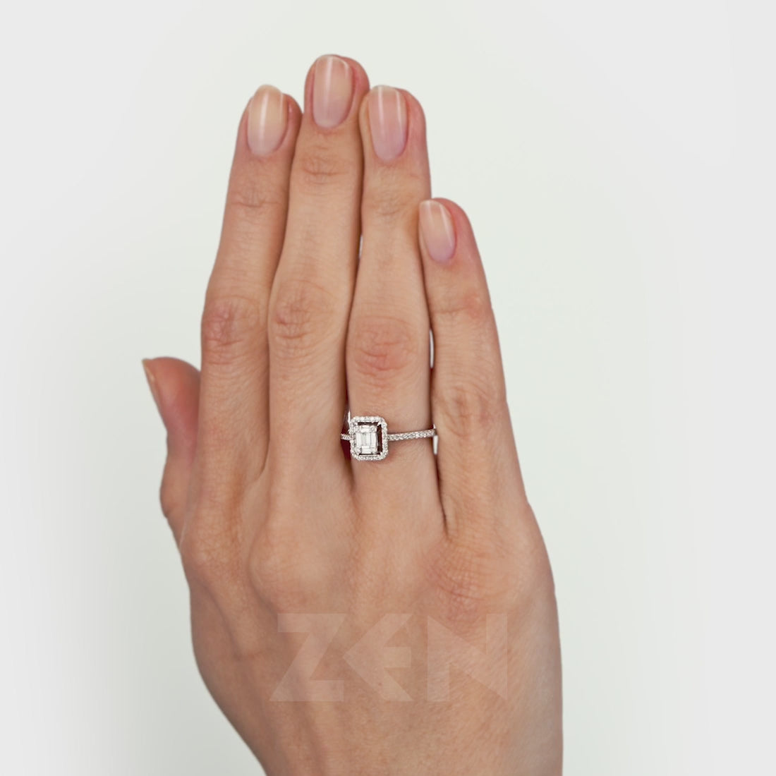 0.31 ct. Baguette Diamond Ring