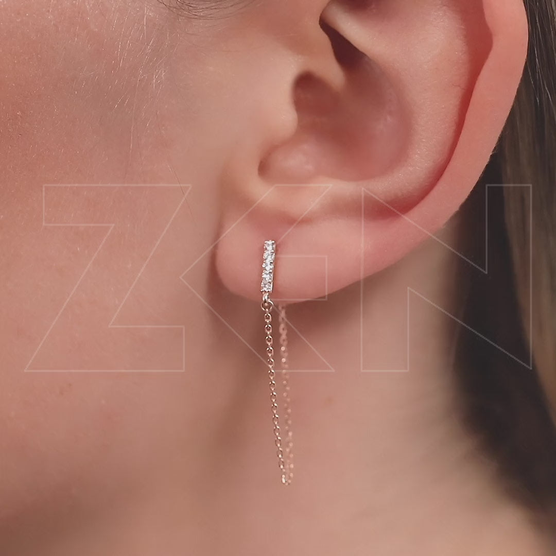 0.12 ct. Design Diamant Ohrringe