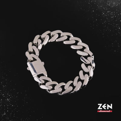 0.30 ct. Herren Silber Diamantarmband