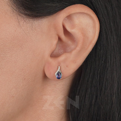 0.78 ct. Saphir Ohrstecker