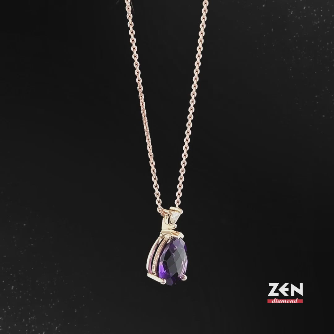 2.04 ct. Amethyst Halskette