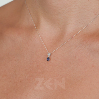 0.38 ct. Sapphire Necklace