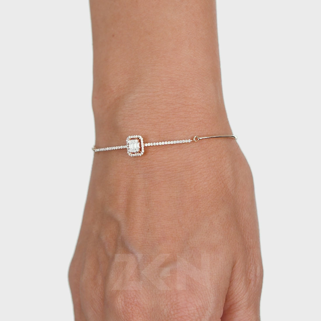 0.40 ct. Baguette Diamantarmband