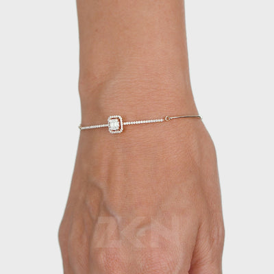 0.40 ct. Baguette Diamantarmband