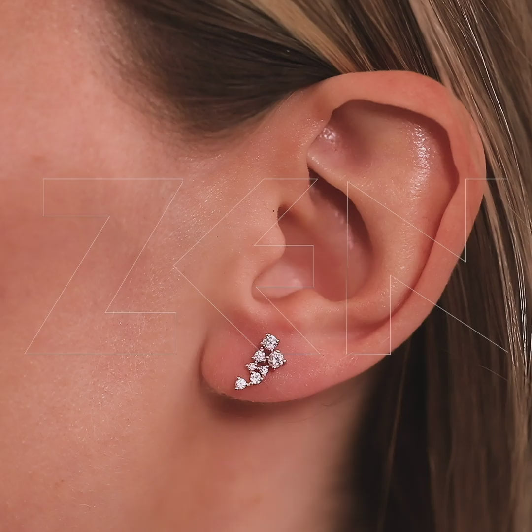 0.39 ct. Design Diamant Ohrstecker
