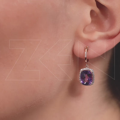 4.98 ct. Amethyst Ohrringe