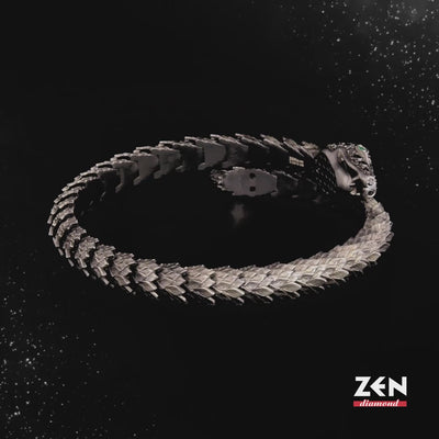 1.96 ct. Men Silver Diamond Bracelet
