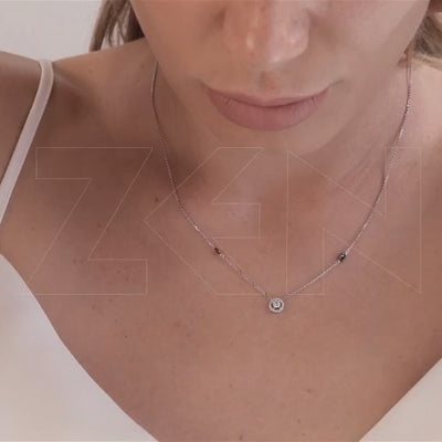 0.23 ct. Solitär Diamant Halskette