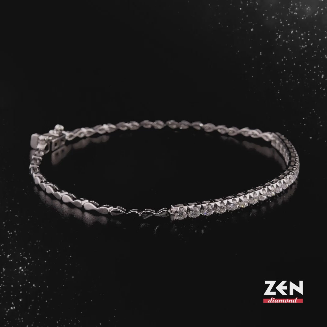 0.80 ct. Diamant Tennisarmband