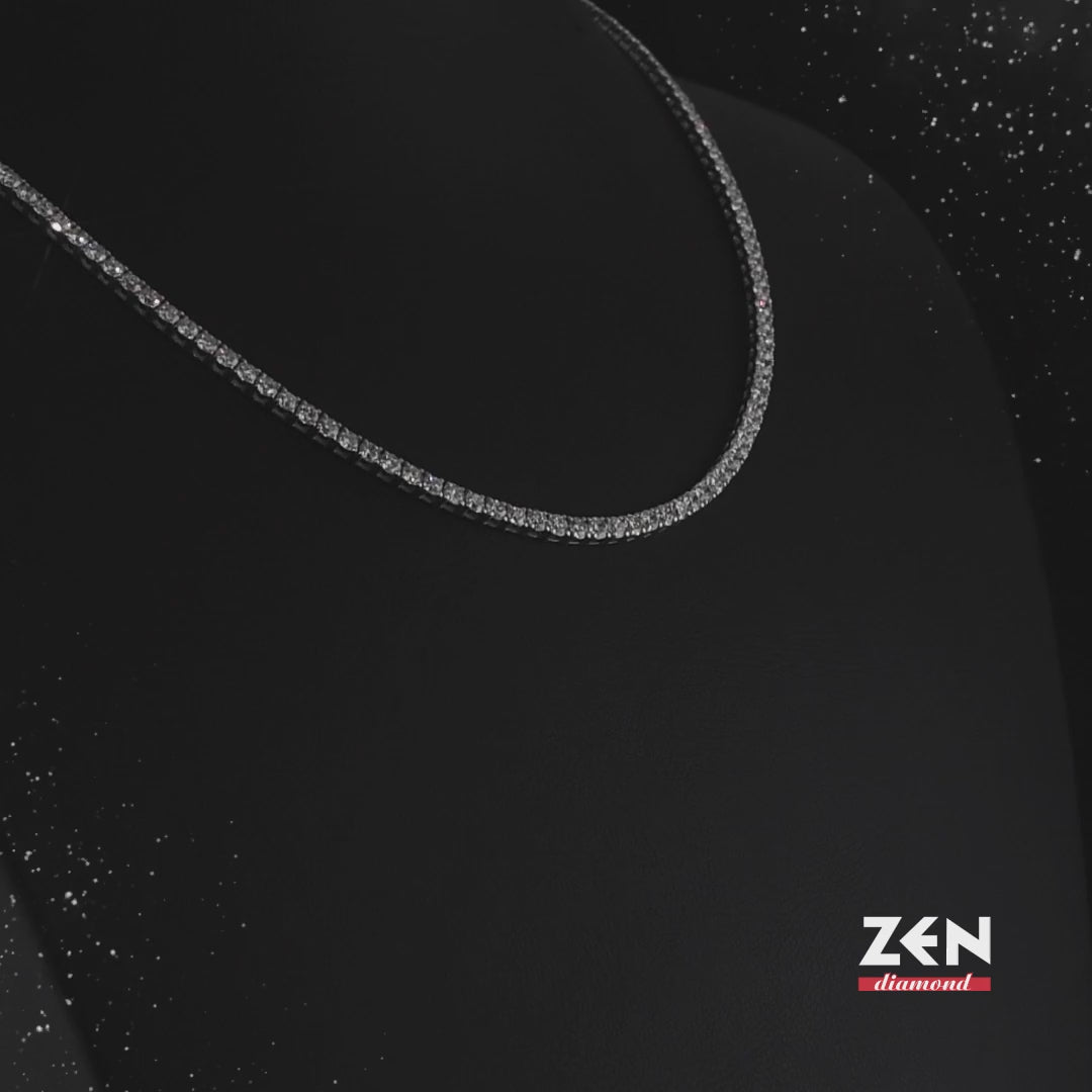 11.45 ct. Tennis Diamant Halskette