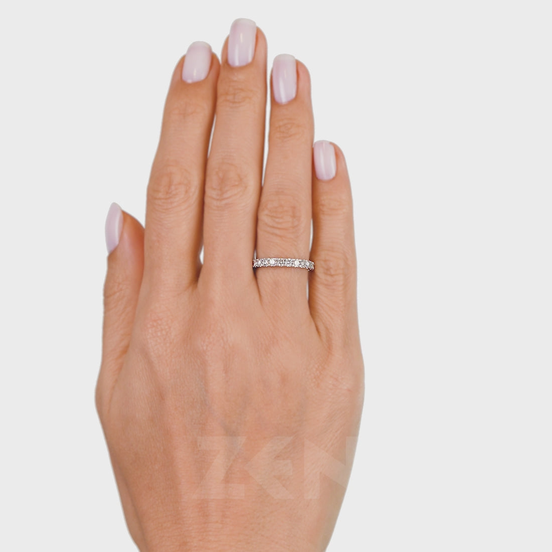0.70 ct. Halbmemoire Diamantring