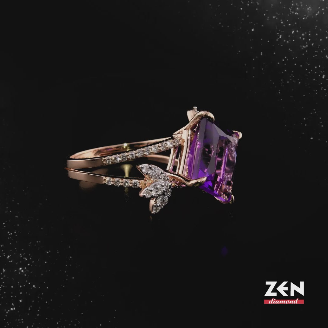 3.94 ct. Amethyst Ring