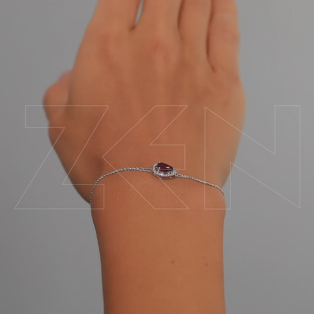 0.84 ct. Rubin Armband