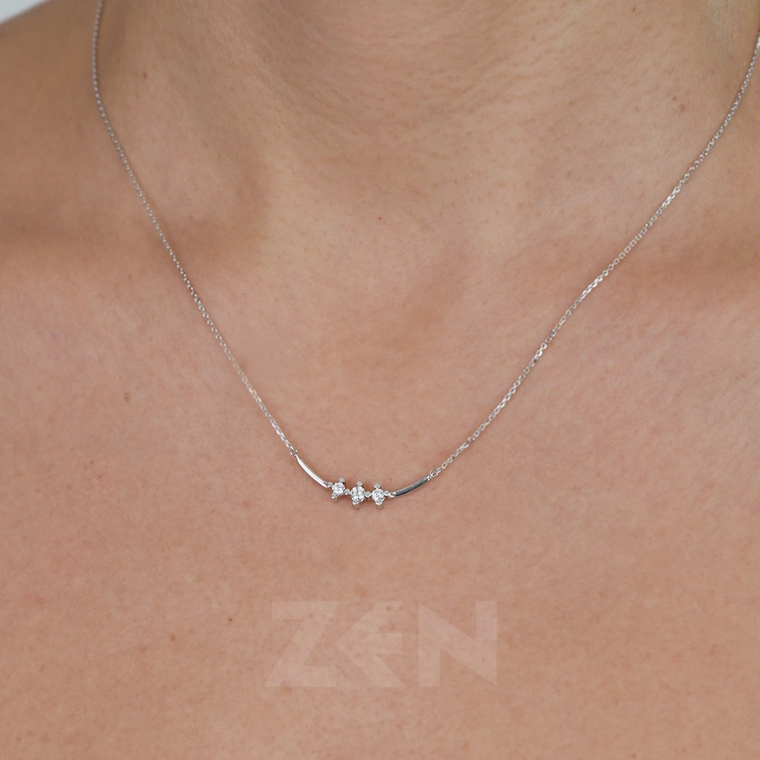 0.18 ct. Tria Diamond Necklace