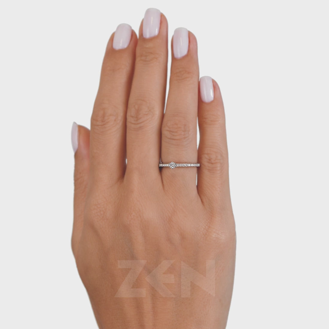 0.30 ct. Seitenstein Diamant Verlobungsring