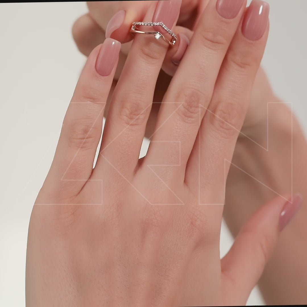 0.21 ct. Duet Diamond Ring