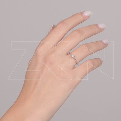 0.19 ct. Solitär Diamant Verlobungsring