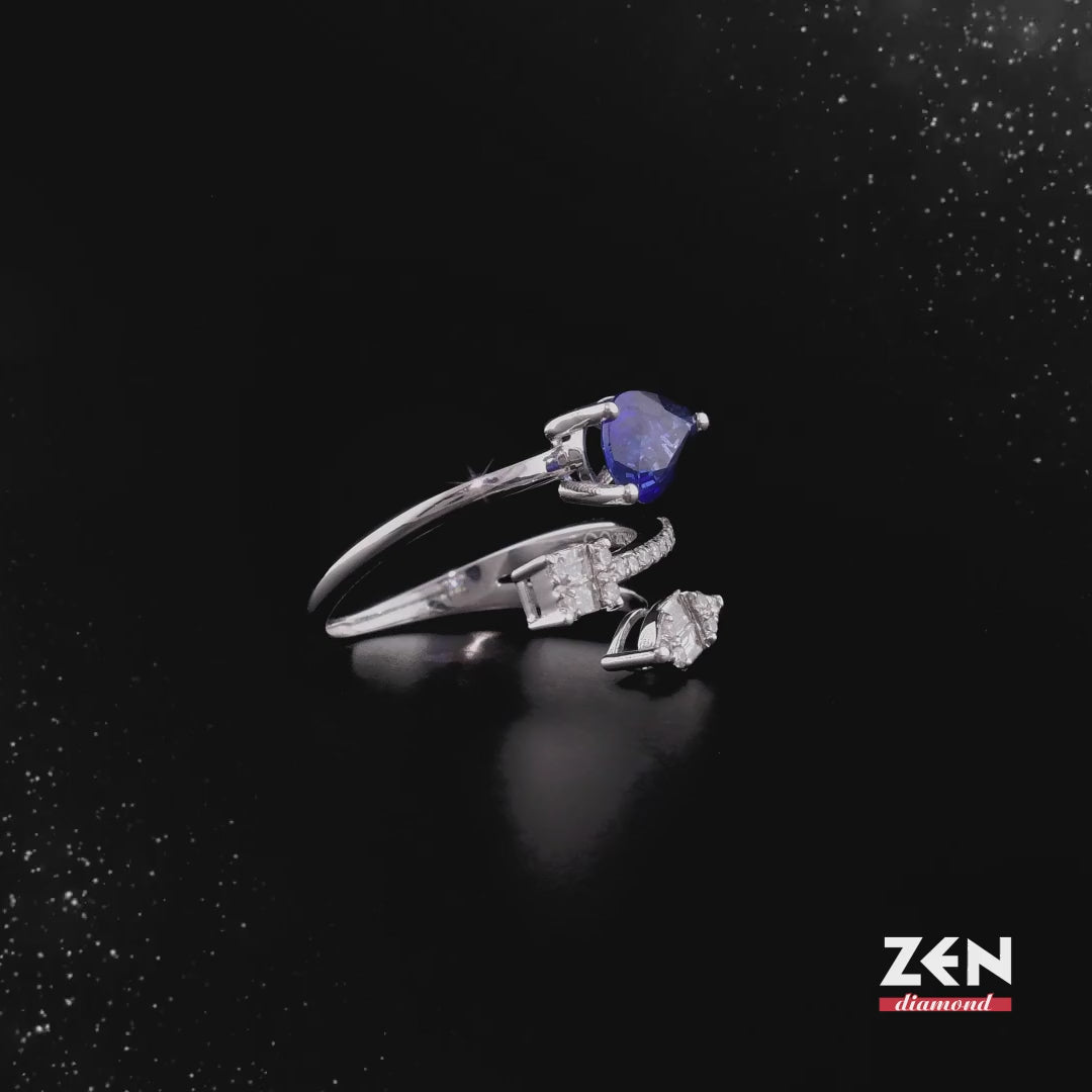 1.21 ct. Saphir Ring