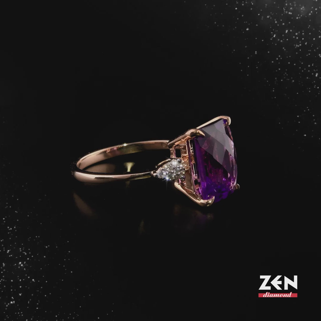 3.38 ct. Amethyst Ring