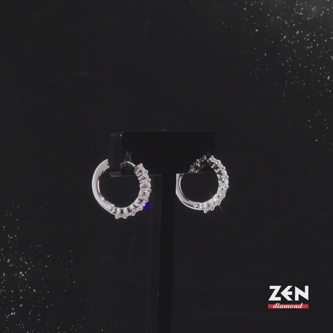 0.33 ct. Creolen Diamant Ohrringe