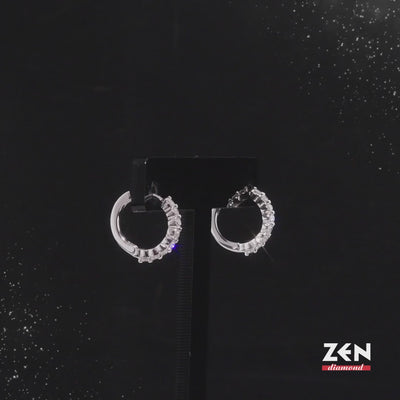 0.33 ct. Creolen Diamant Ohrringe