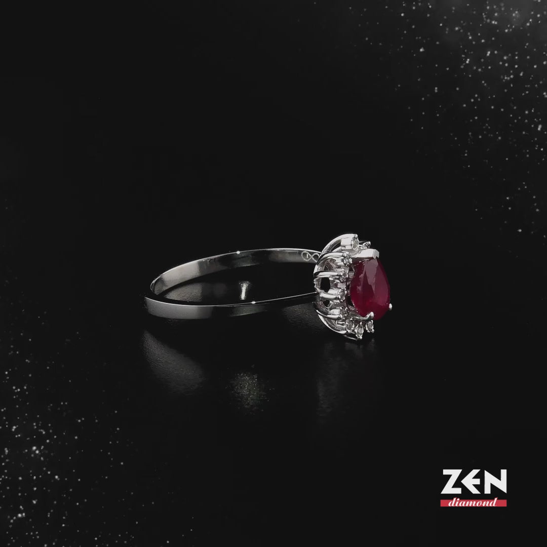 0.52 ct. Rubin Ring