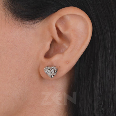 0.21 ct. Herz Diamant Ohrstecker