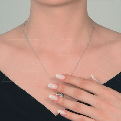 0.44 ct. Baguette Diamond Necklace