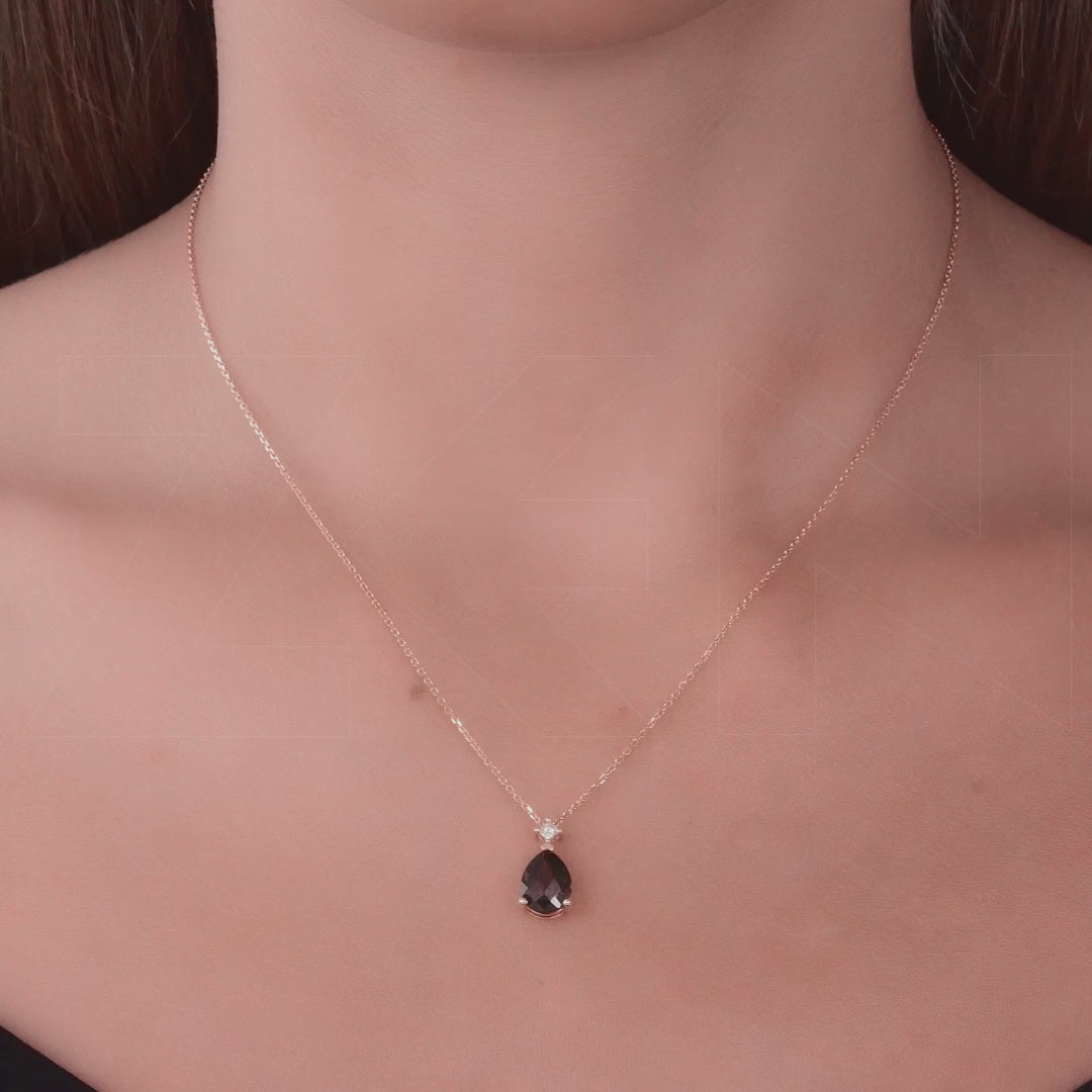 1.26 ct. Rauchquarz Halskette