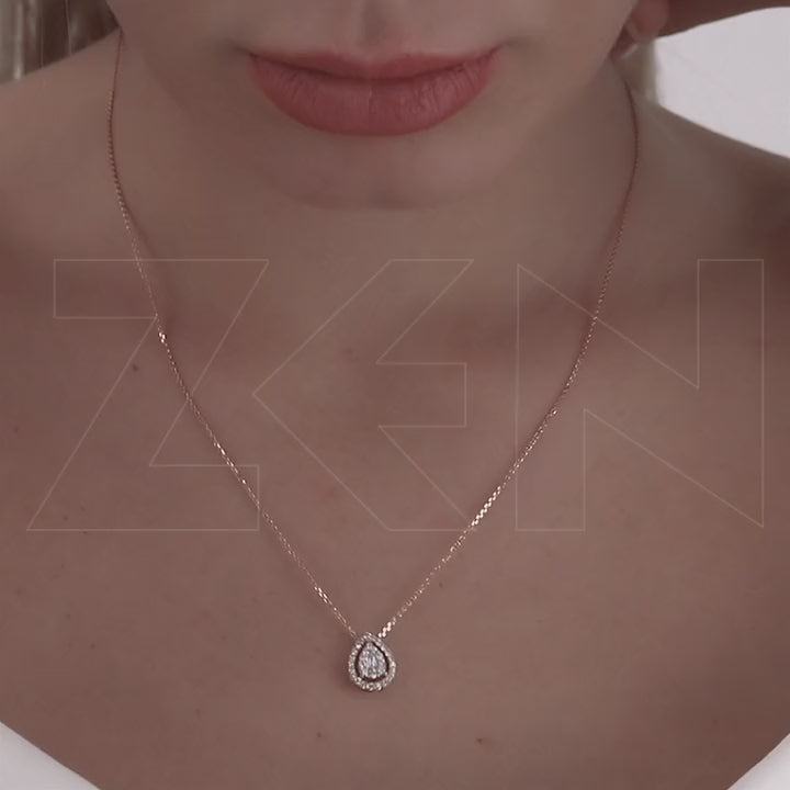 0.46 ct. Baguette Diamond Necklace