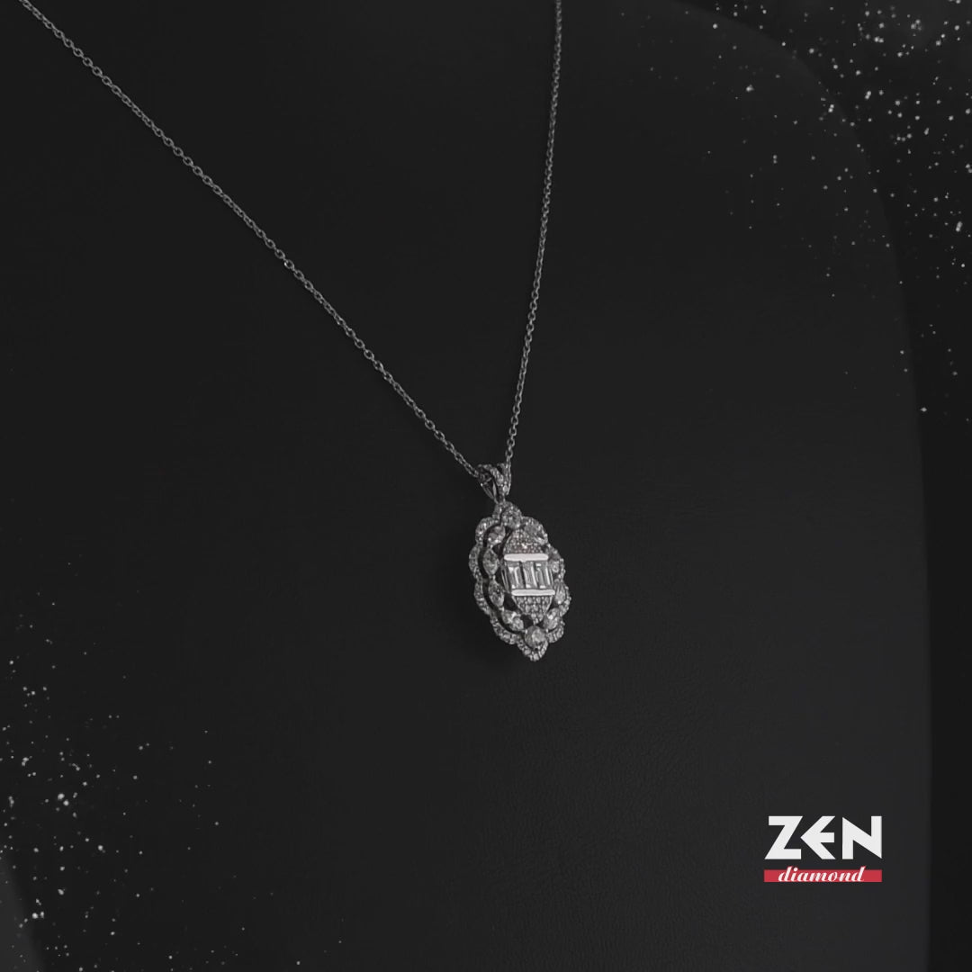 1.36 ct. Design Diamant Halskette